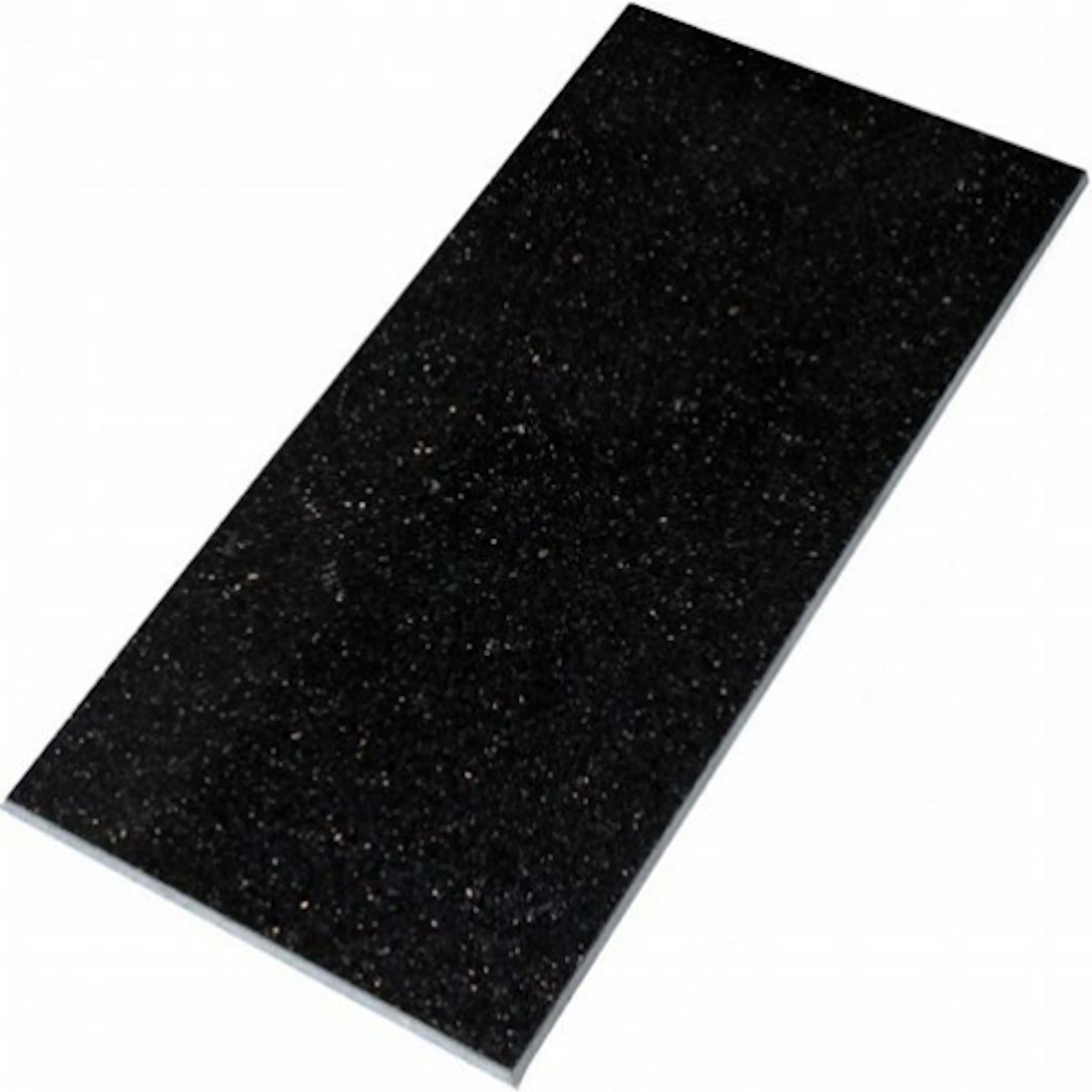 Granitplatta Stencentralen Black Galaxy Polerad 305x610mm