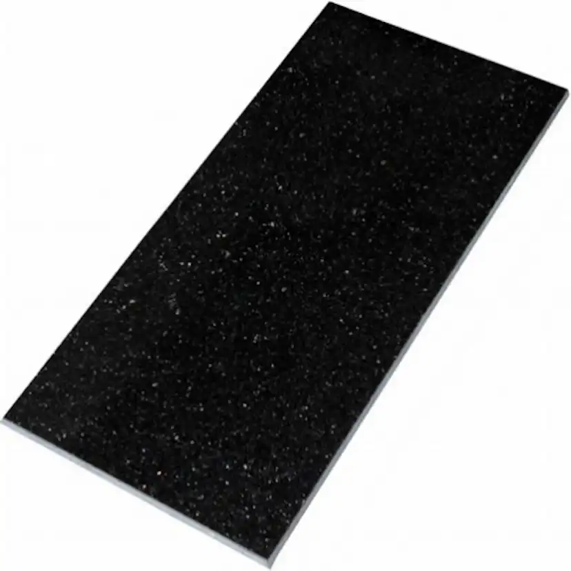 Granitplatta Stencentralen Black Galaxy Polerad 305x610mm