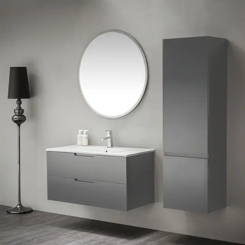 Sidoskåp Bathlife Eufori Grå