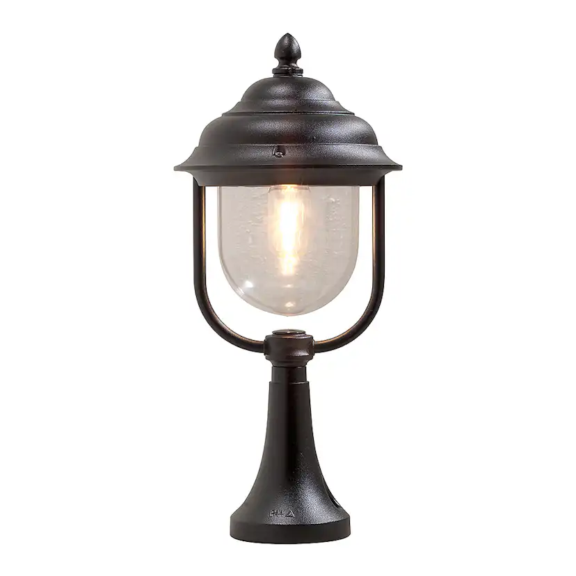 Grindstolpslykta Gnosjö Konstsmide Parma E27 med Stolpe