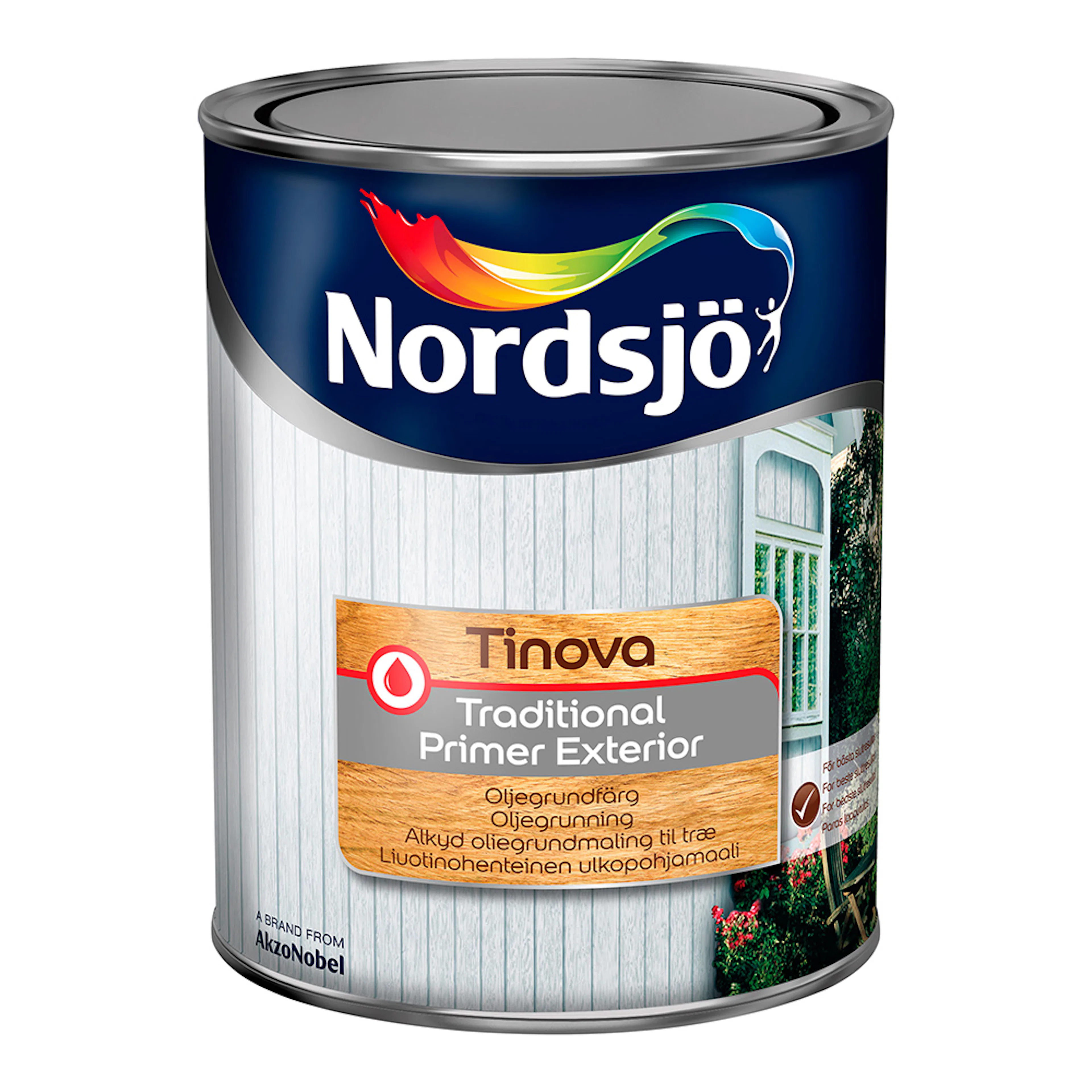Grundfärg Nordsjö Tinova Traditional Primer Exterior Vit