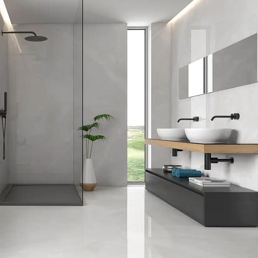 Klinker Tenfors Magda Blanco Marmor Blank 120x120 cm