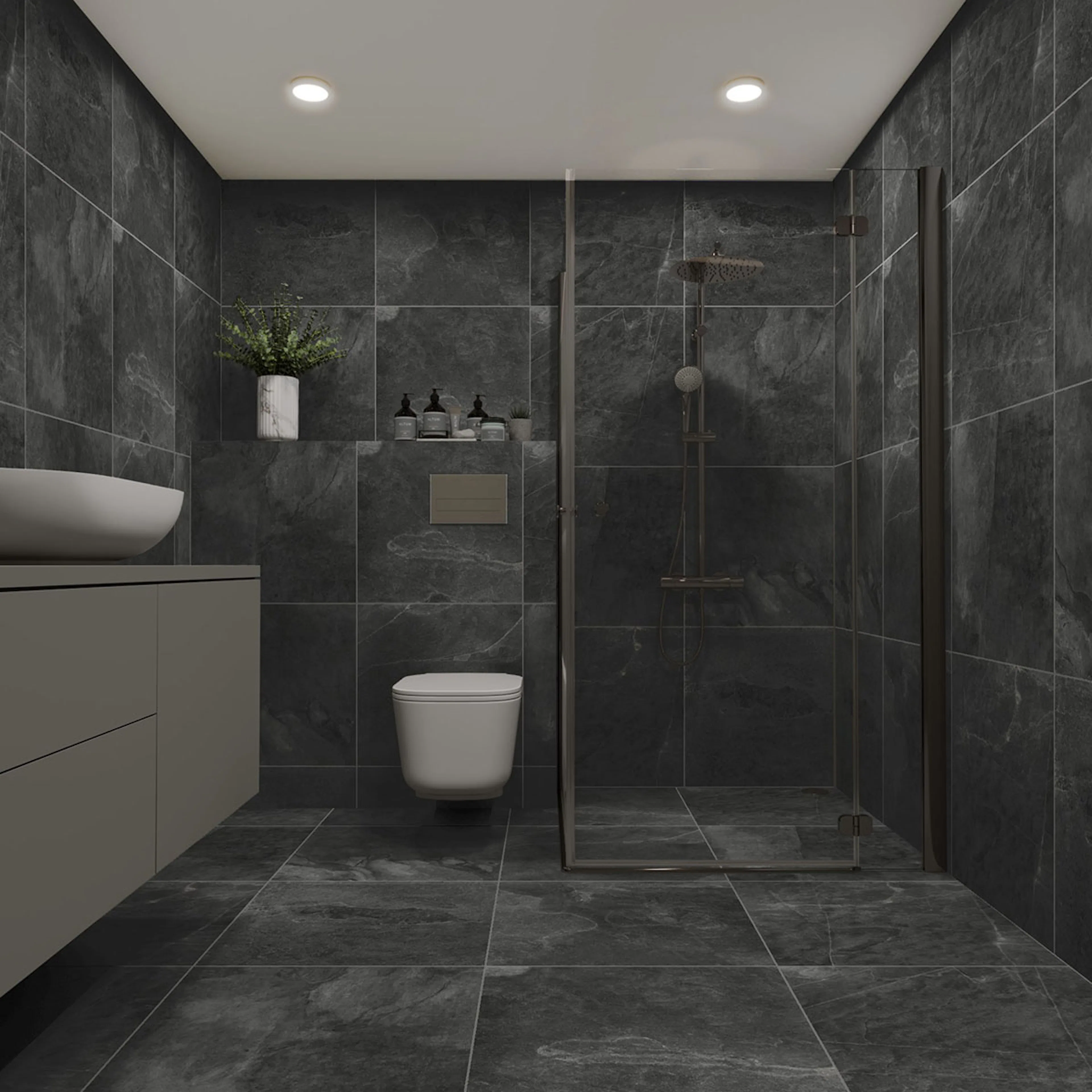 Klinker Tenfors Makai Marengo Marmor Matt 60x60 cm