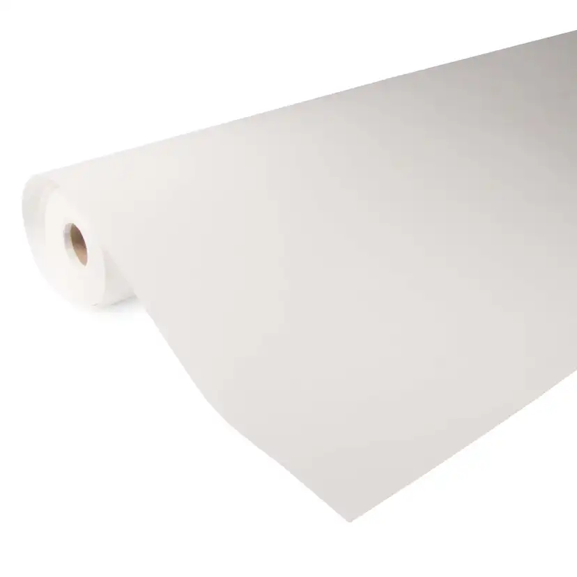 Tapet Fresco Förgrundad Uni Vit 50 m 75g/m2