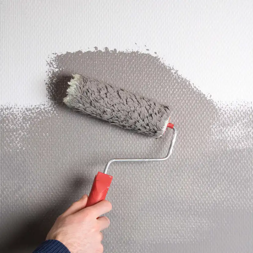 Tapet Fresco Förgrundad Glasfiberväv Ruter Vit 25 m 119g/m2