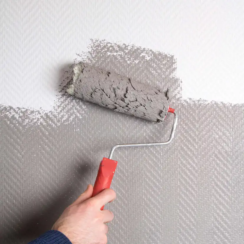 Tapet Fresco Förgrundad Glasfiberväv Fiskben Vit 25 m 165g/m2