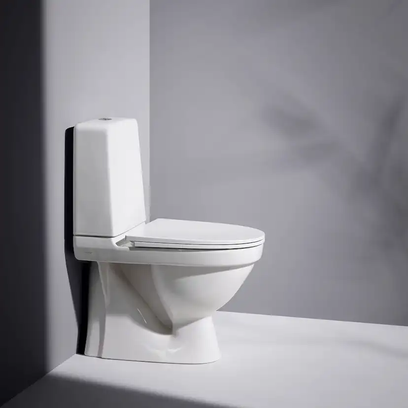 Toalettstol Laufen Kompas 825153 Rimless för Limning inkl Mjuksits