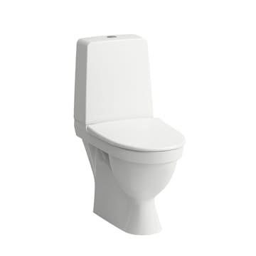 Toalettstol Laufen Kompas 825153 Rimless för Limning inkl Mjuksits