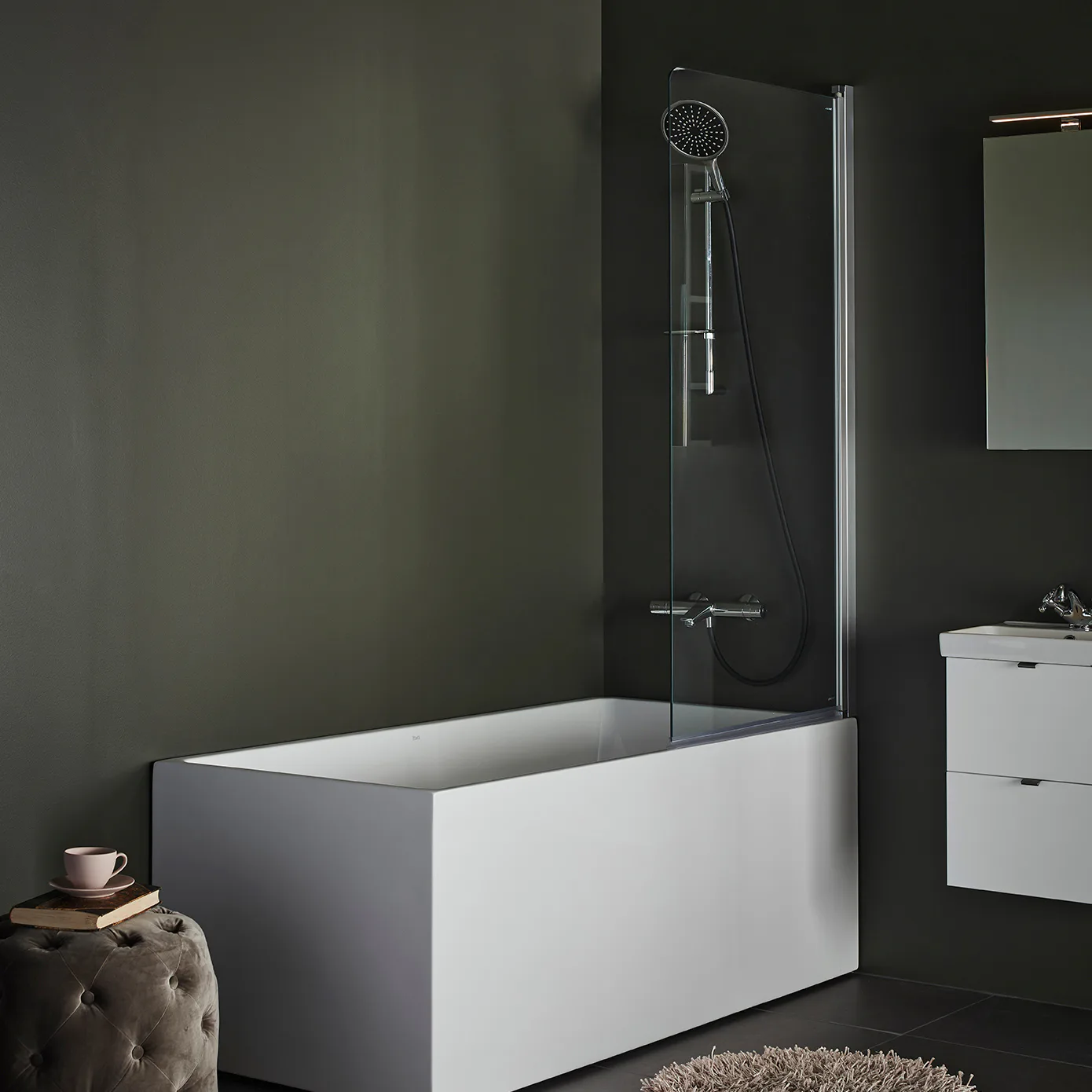 Badkarsvägg Hafa Igloo Pro 750x1500