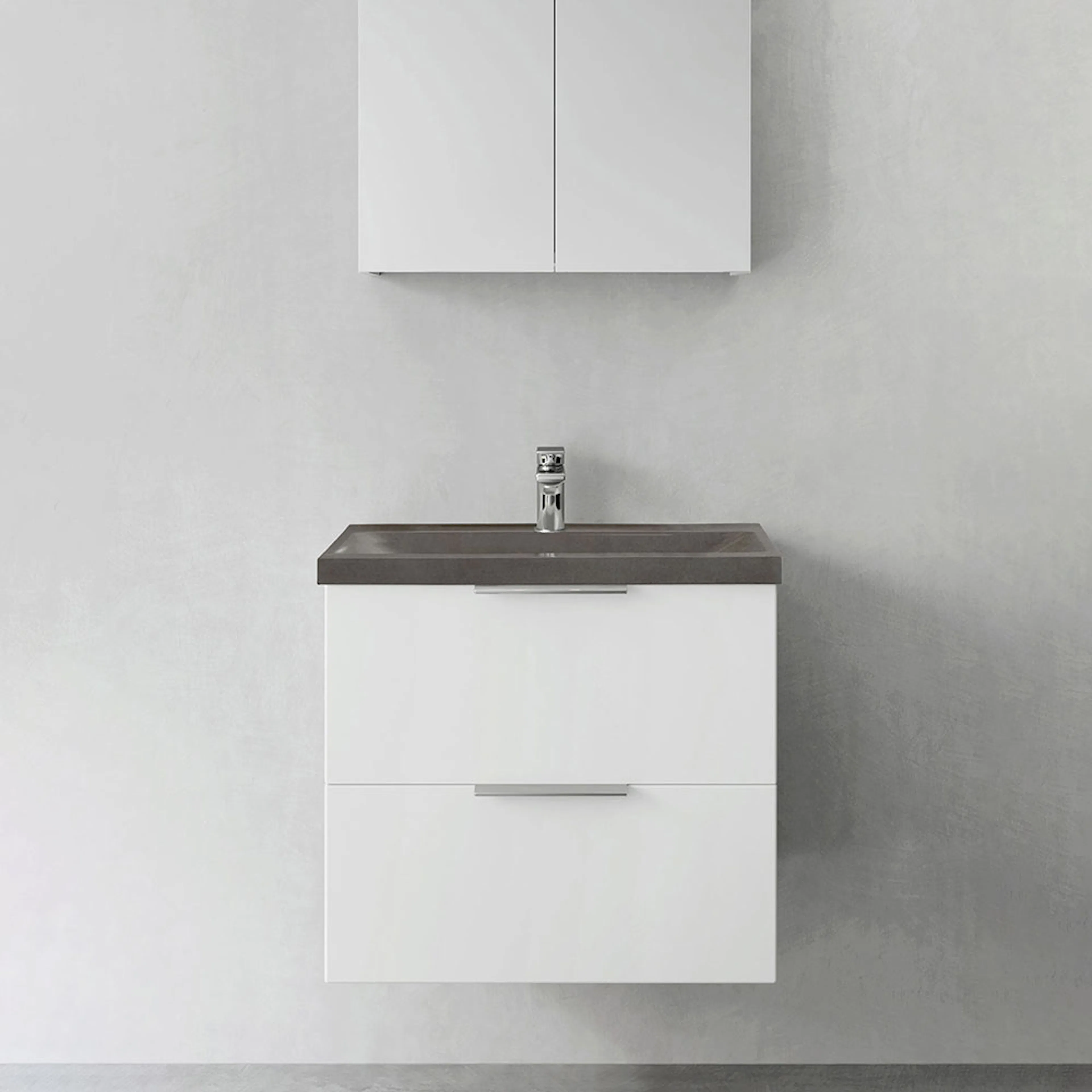 Tvättställsskåp Hafa Shape med Betong Tvättställ