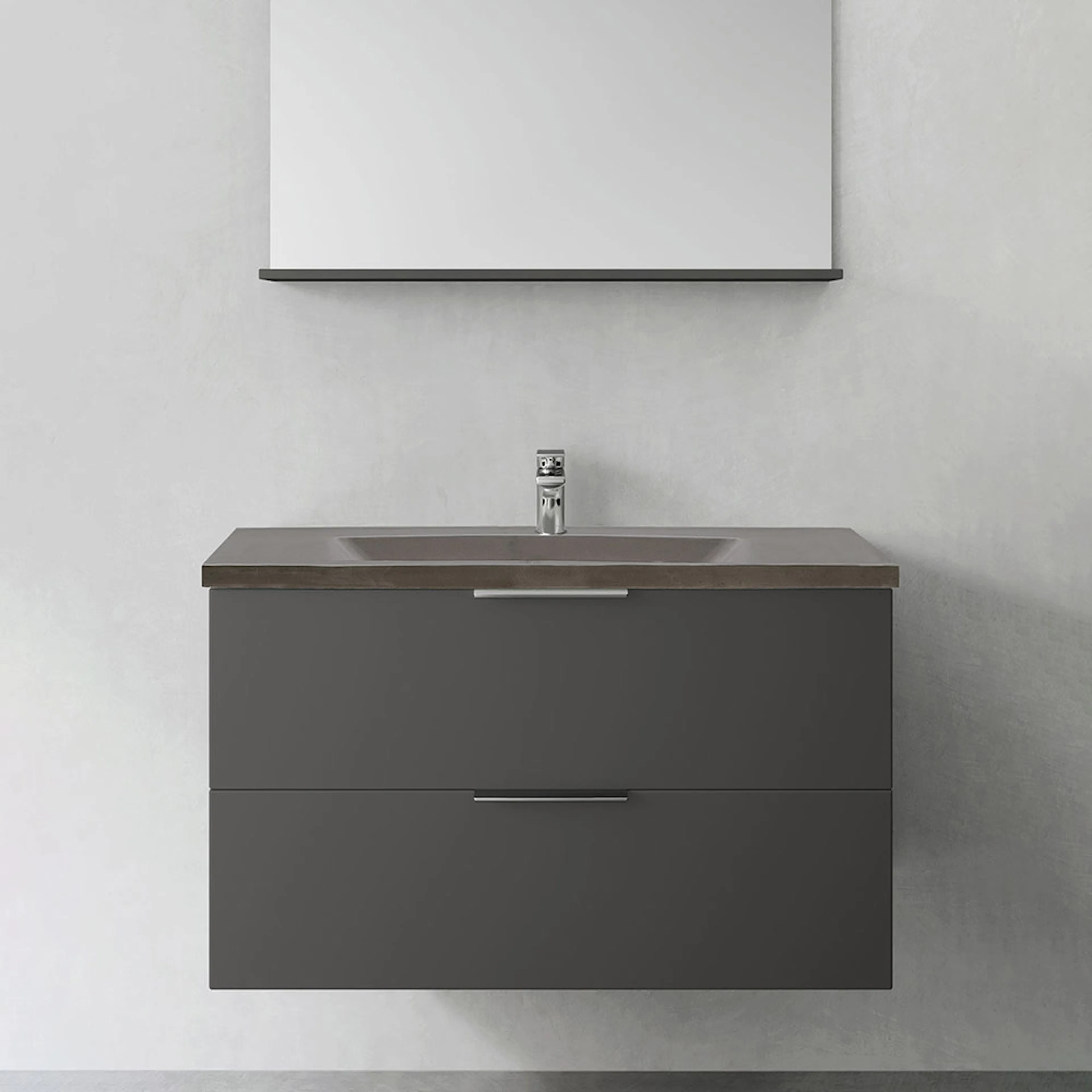 Tvättställsskåp Hafa Shape med Betong Tvättställ