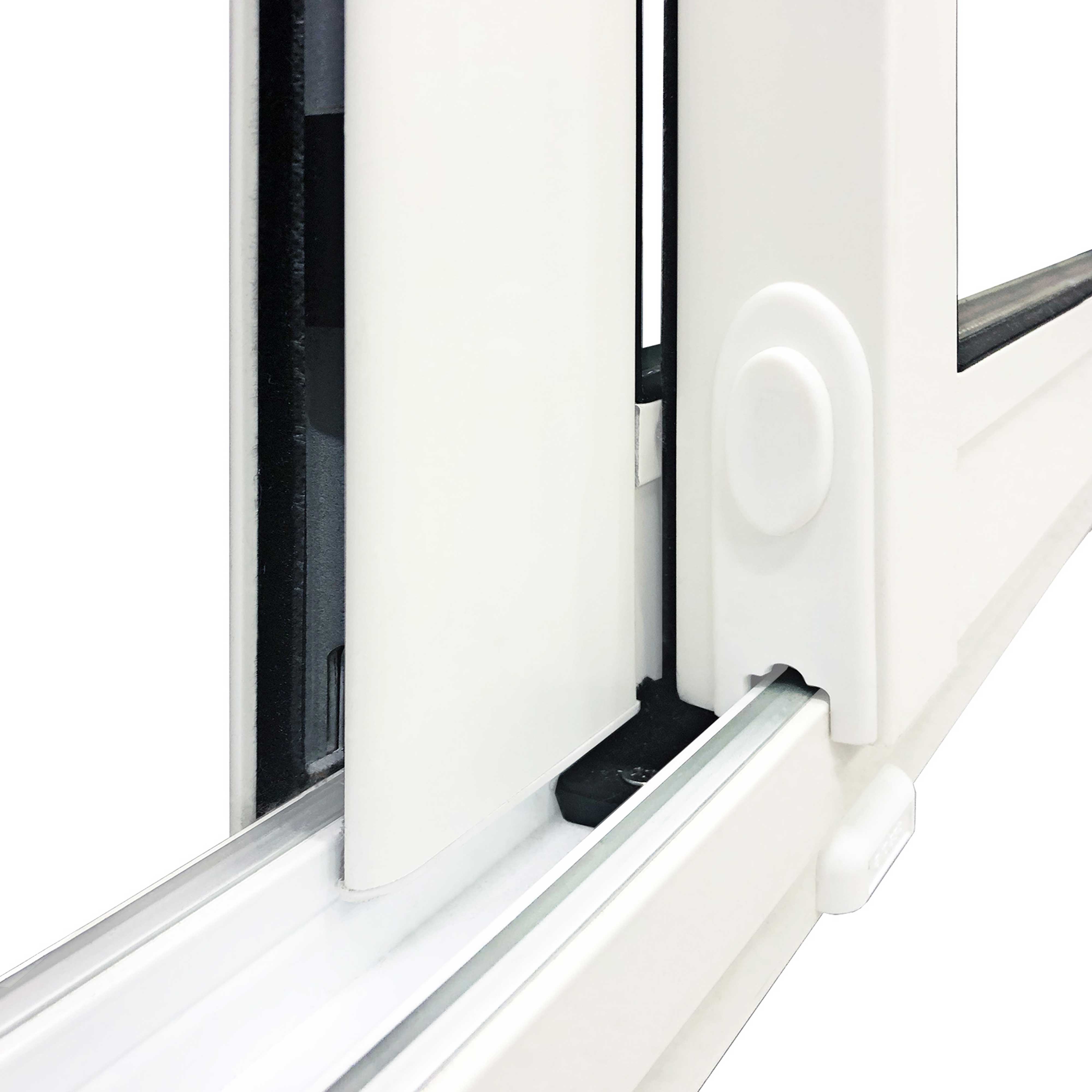 Skjutbart Fönsterparti Halle Thermo 4 Fönster 2 Spår Vit