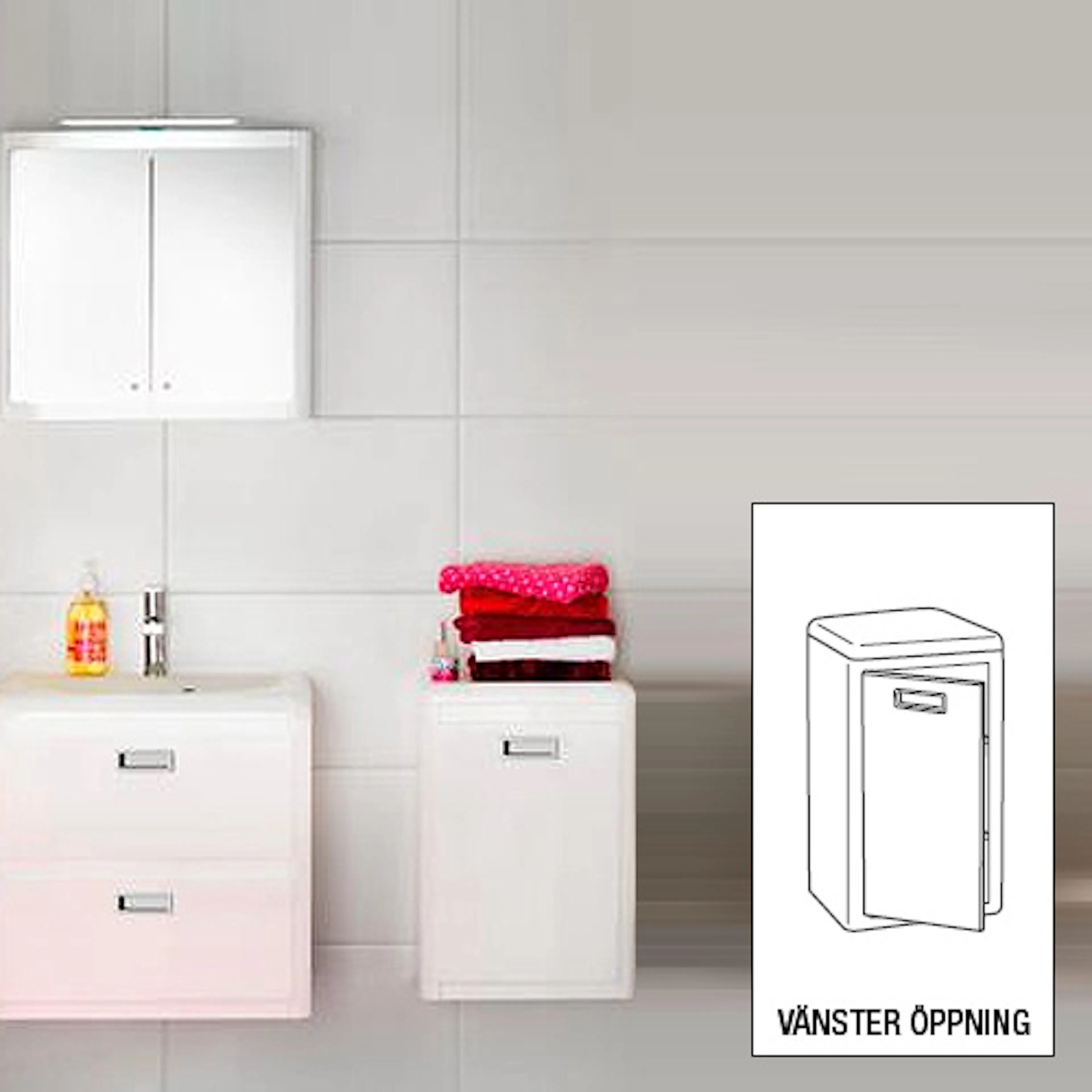 Halvskåp Westerbergs Harmony Vit Högblank