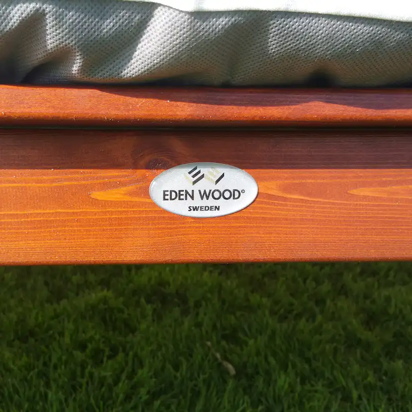 Hammock Eden Wood Mellby 3-sits Hängsoffa Brunlaserad Utomhus