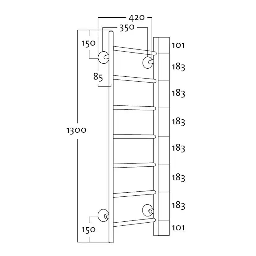 Handdukstork Rej Design Tango BTH 35130
