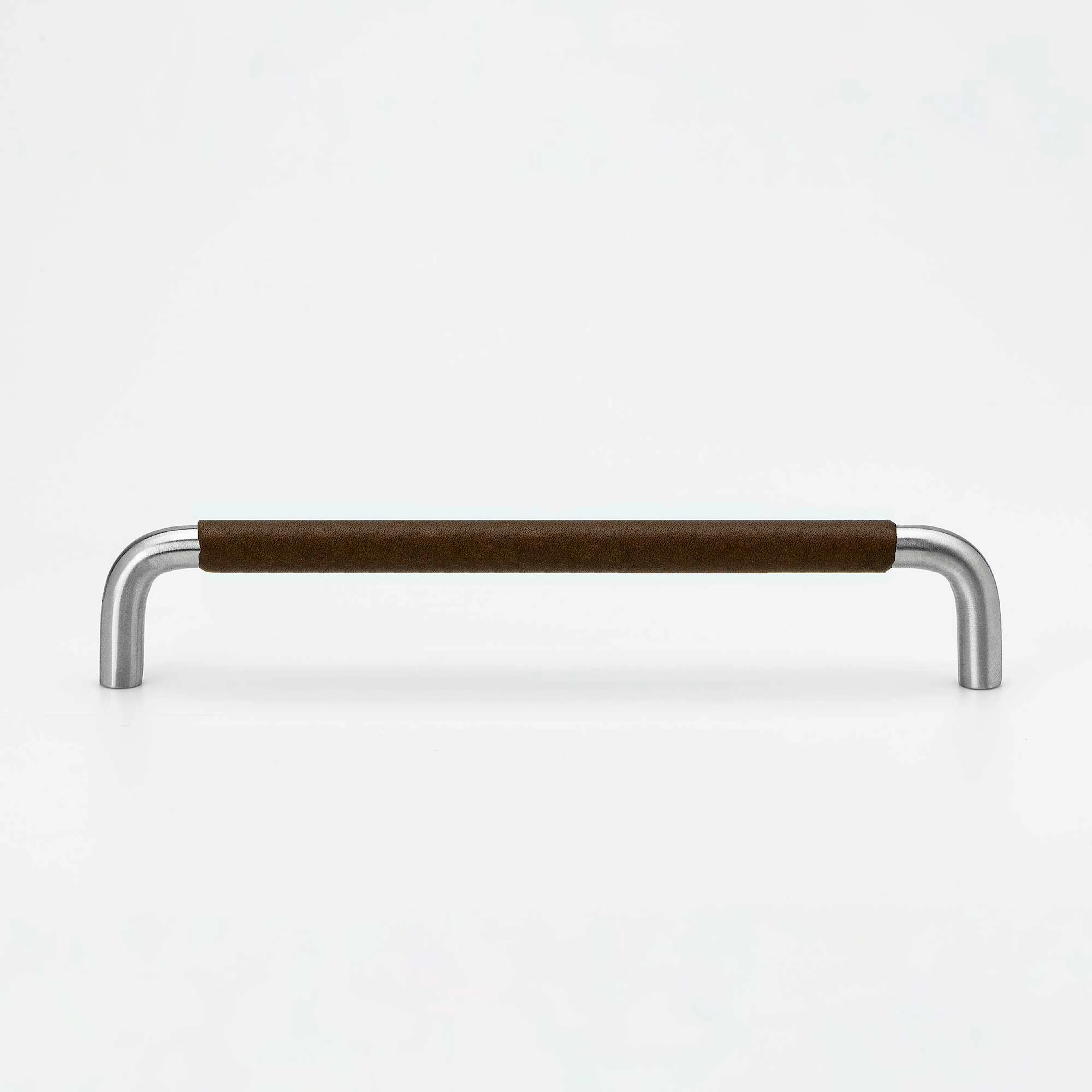 Handtag Beslag Design SS-A Läderlindad Brun