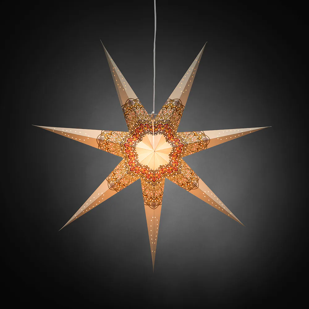 Adventsstjärna Gnosjö Konstsmide Hängande 78 Vit/Multi color