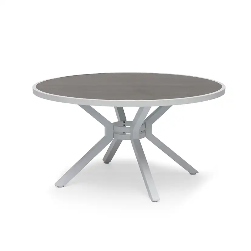 Matgrupp Hillerstorp Hånger Ø140 cm med 6 Stolar Vit