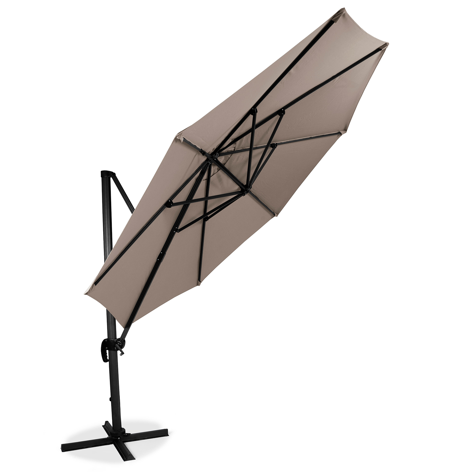 Hängparasoll Hillerstorp SideWinder XL Beige Ø350 cm