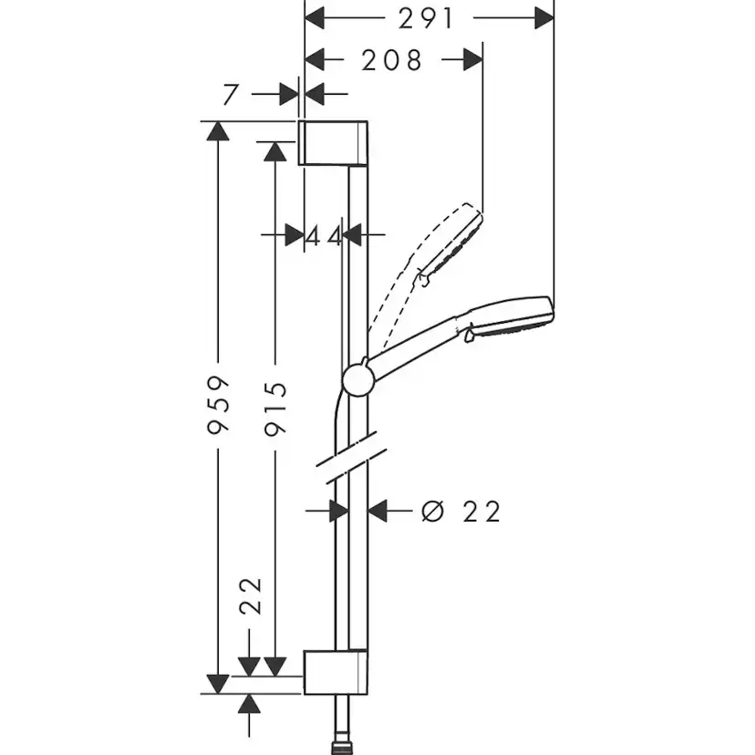Duschset Hansgrohe Crometta 100 Multi