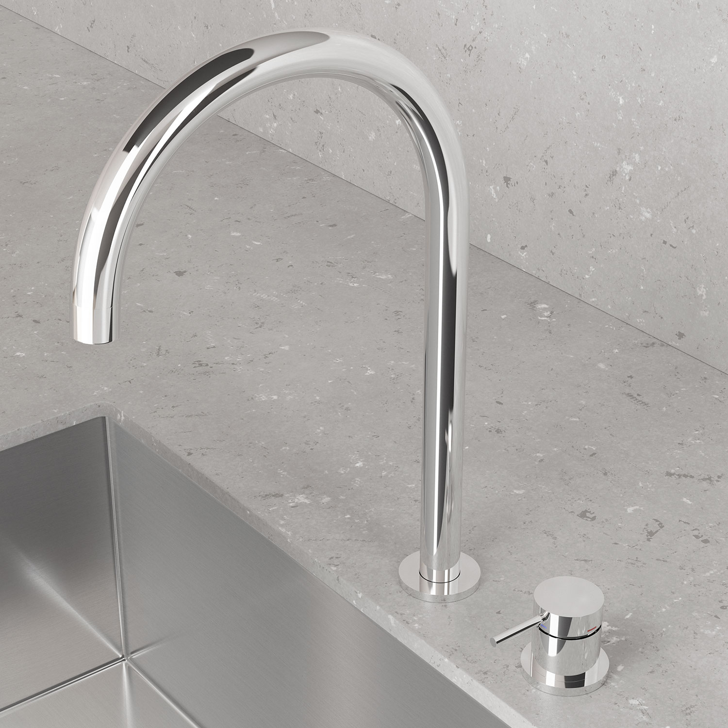 Köksblandare Scandtap Steel Harmonized K2