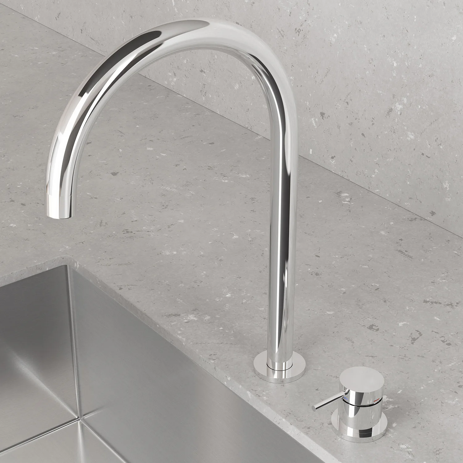 Köksblandare Scandtap Steel Harmonized K2