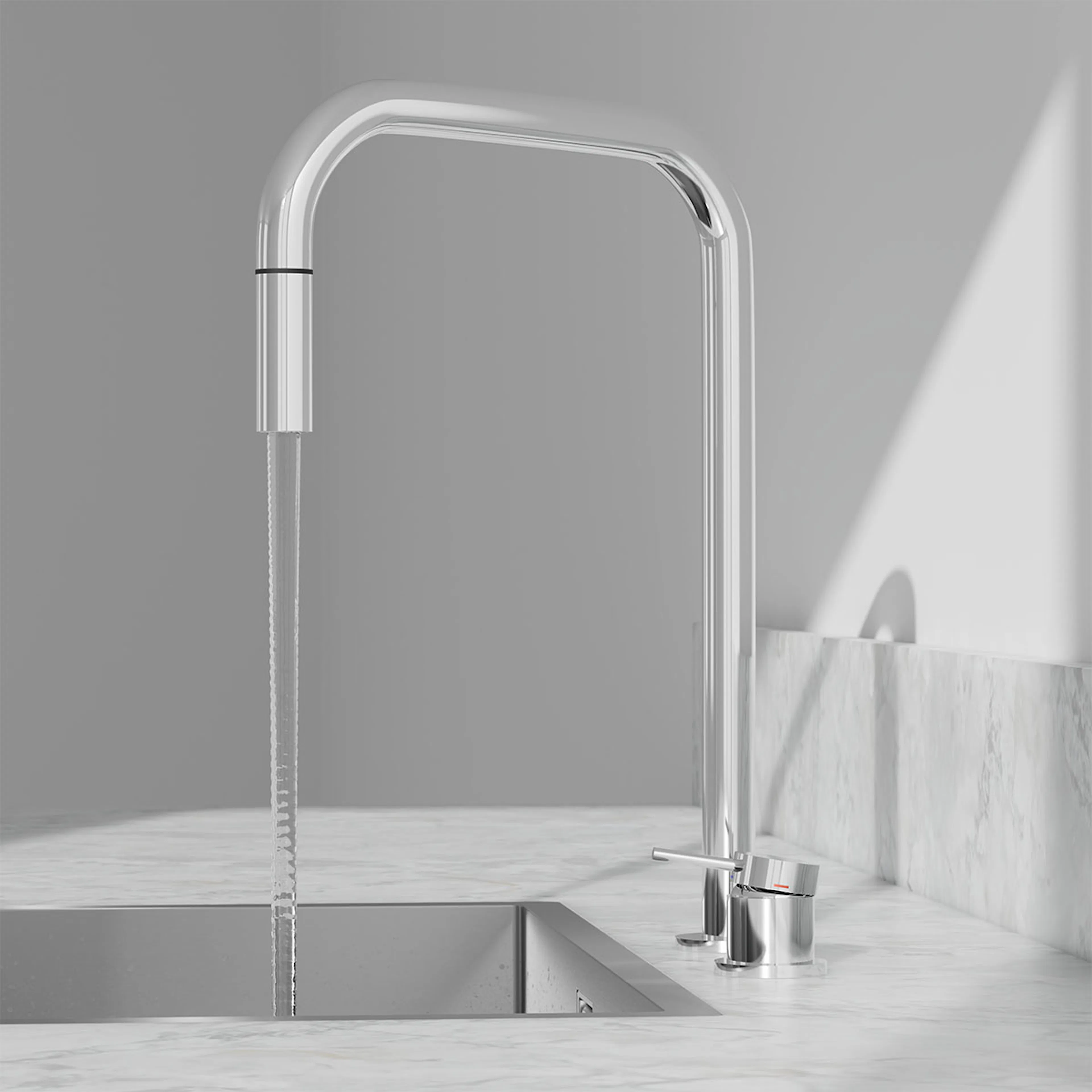 Köksblandare Scandtap Harmonized K2P Square