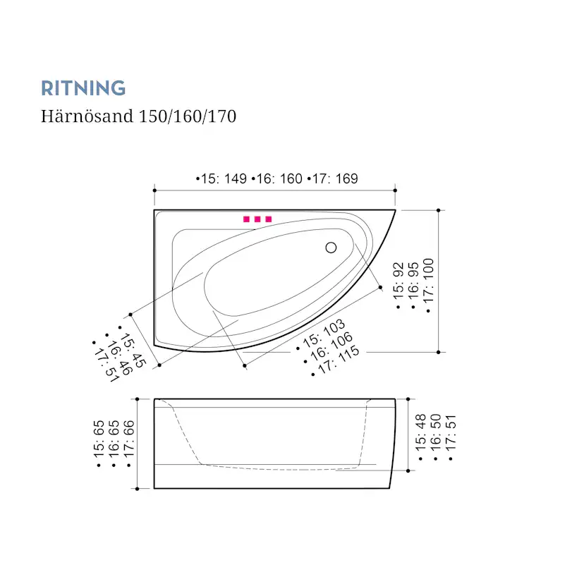Badkar Swebad Härnösand