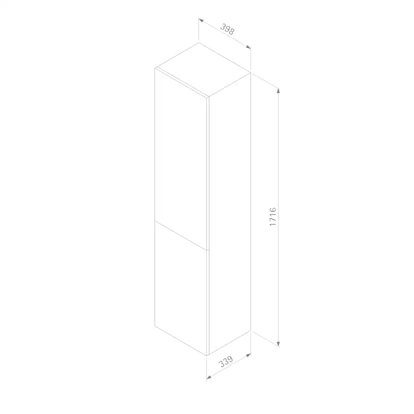 Högskåp Ballingslöv HA40H Hideaway med 2 Luckor