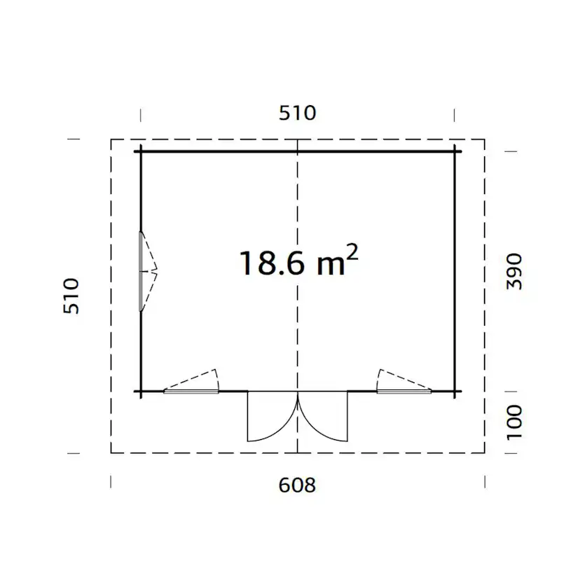 Stuga Palmako Helena 19,9 m2