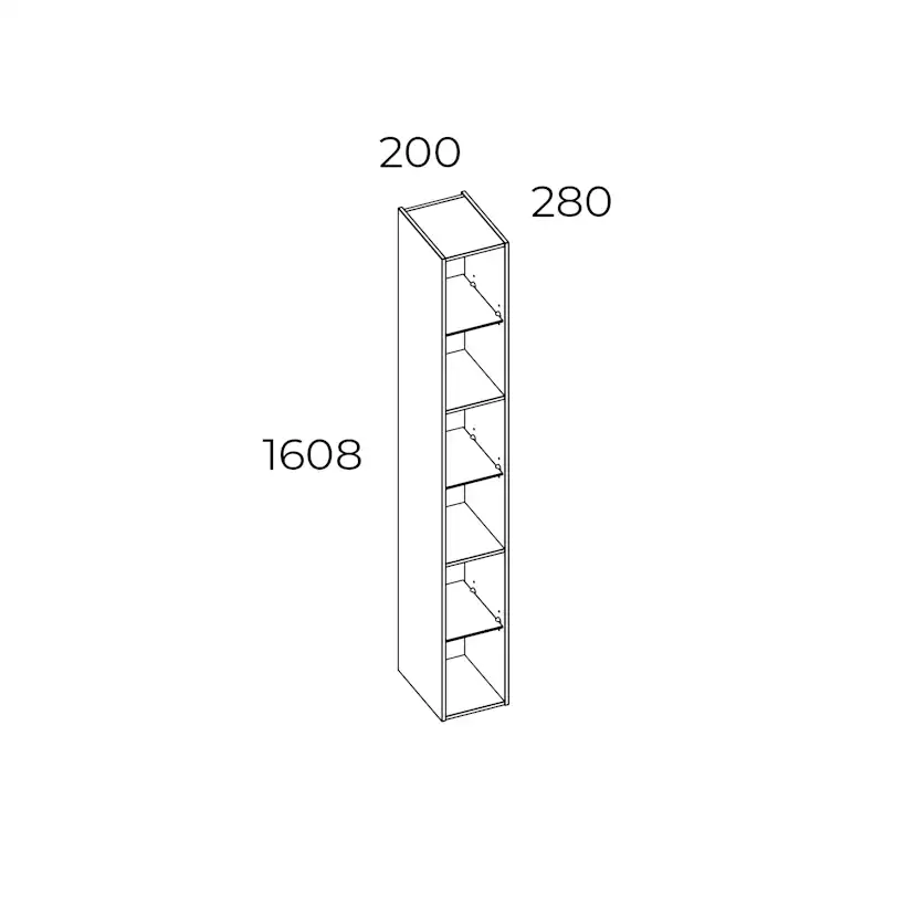 Väggskåp Swebad Hemavan 20 cm