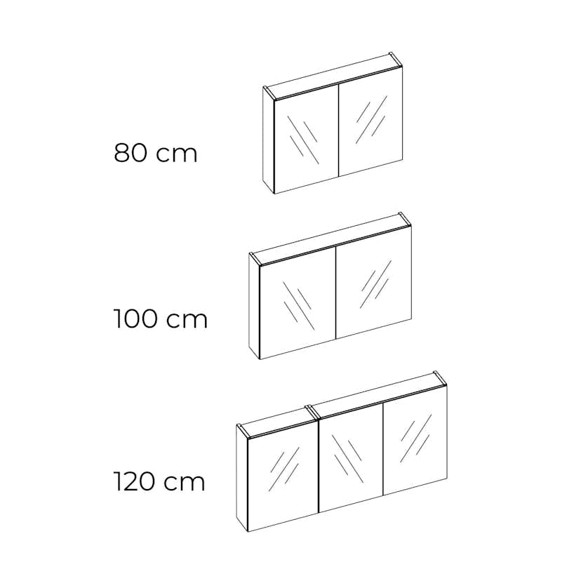 Spegelskåp Swebad Hemavan utan Belysning