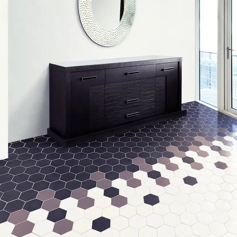 Klinker Arredo Cotswold 2D Hex Snow Vit 3x11,4 cm