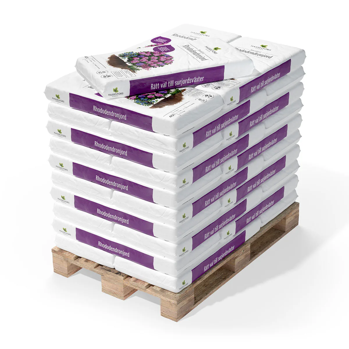 Planteringsjord Hasselfors Garden Rhododendronjord 2040 L för Surjordsväxter & Krukodling