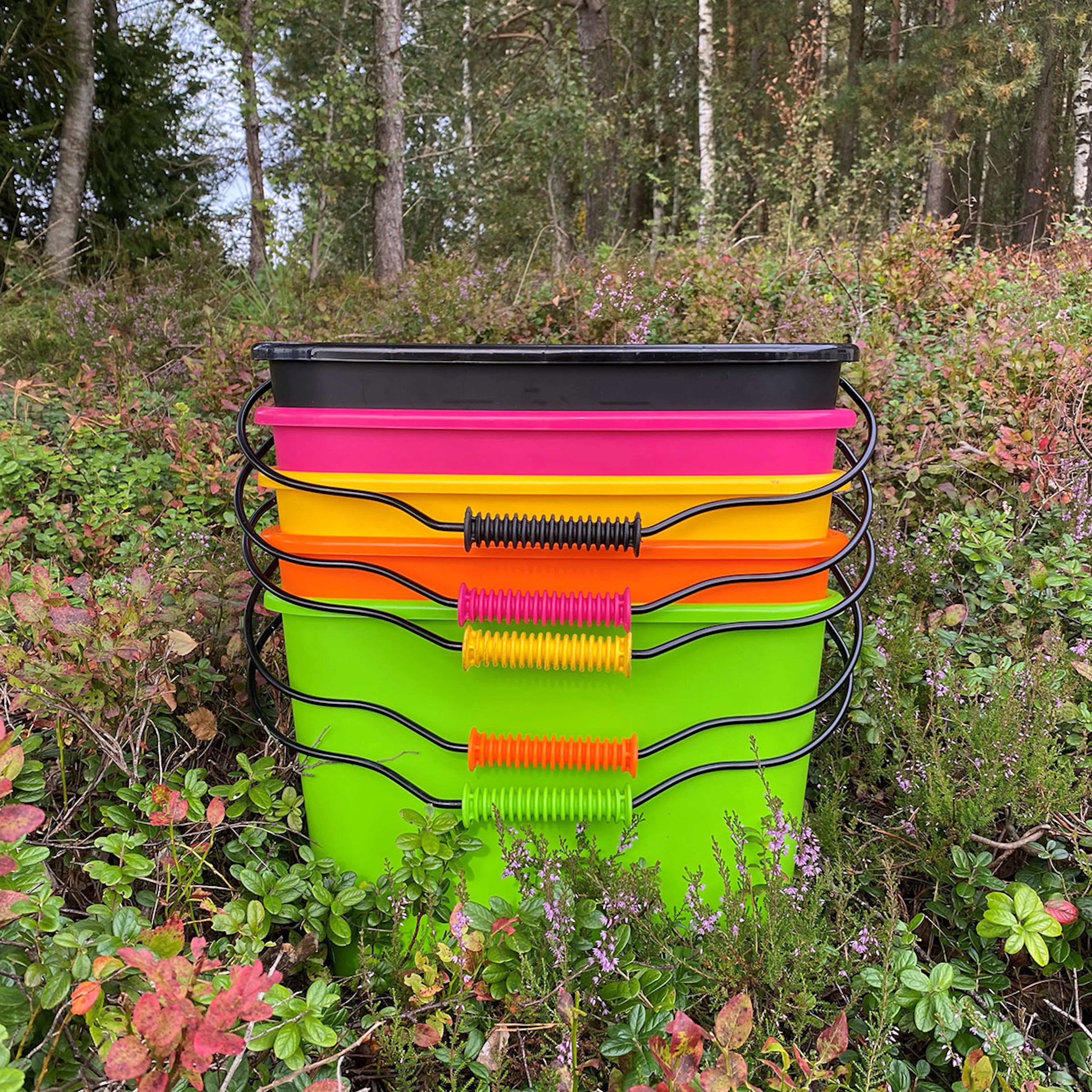Hink Flexigarden Trican med Softgriphandtag Cerise, Orange, Lime 17 l