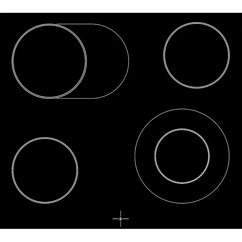 Glaskeramikspis Bosch Serie 4 HKR39A250W