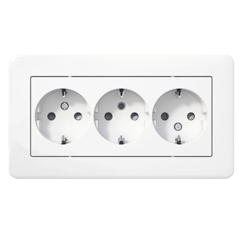 Vägguttag Schneider Electric Exxact Primo 3-vägs