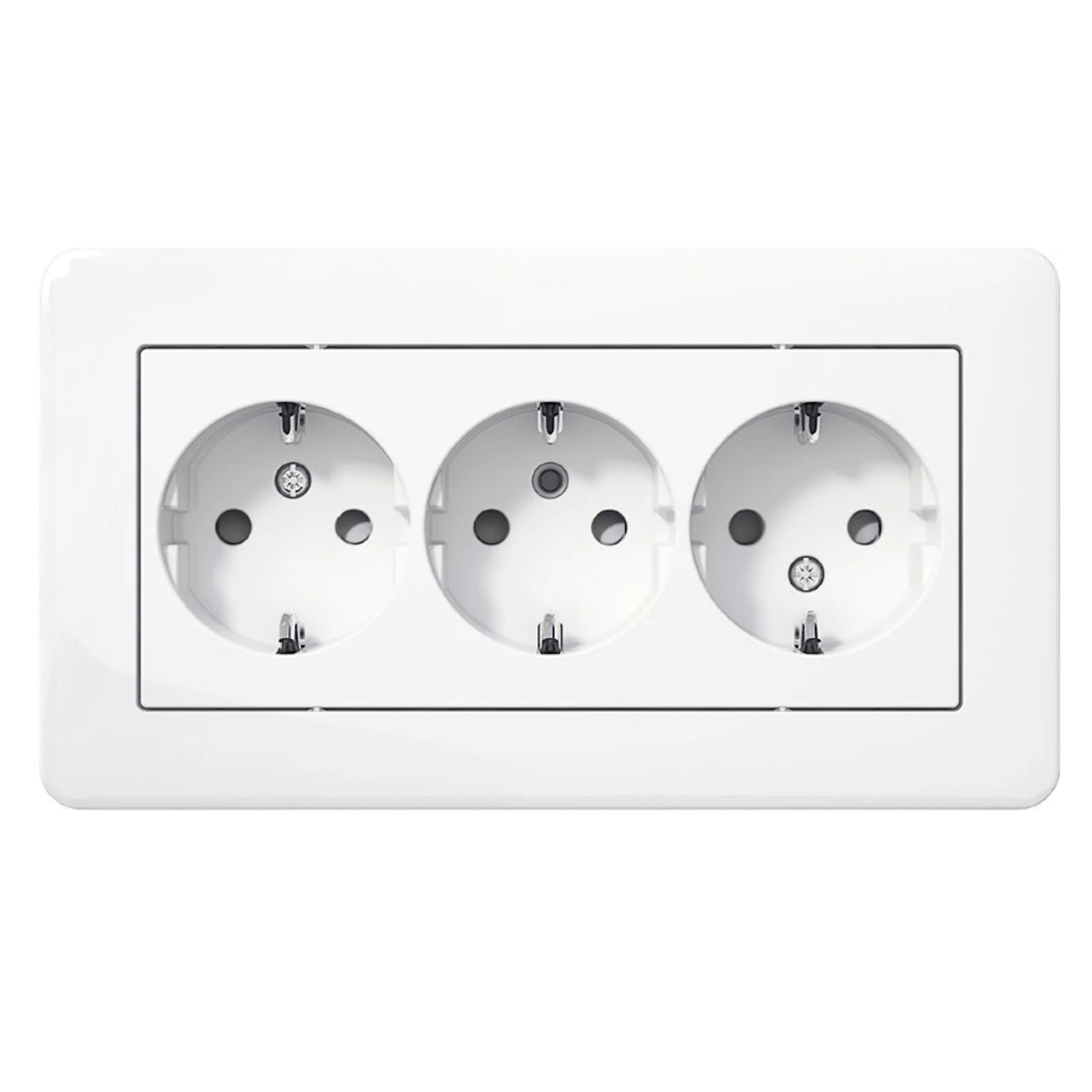 Vägguttag Schneider Electric Exxact Primo 3-vägs