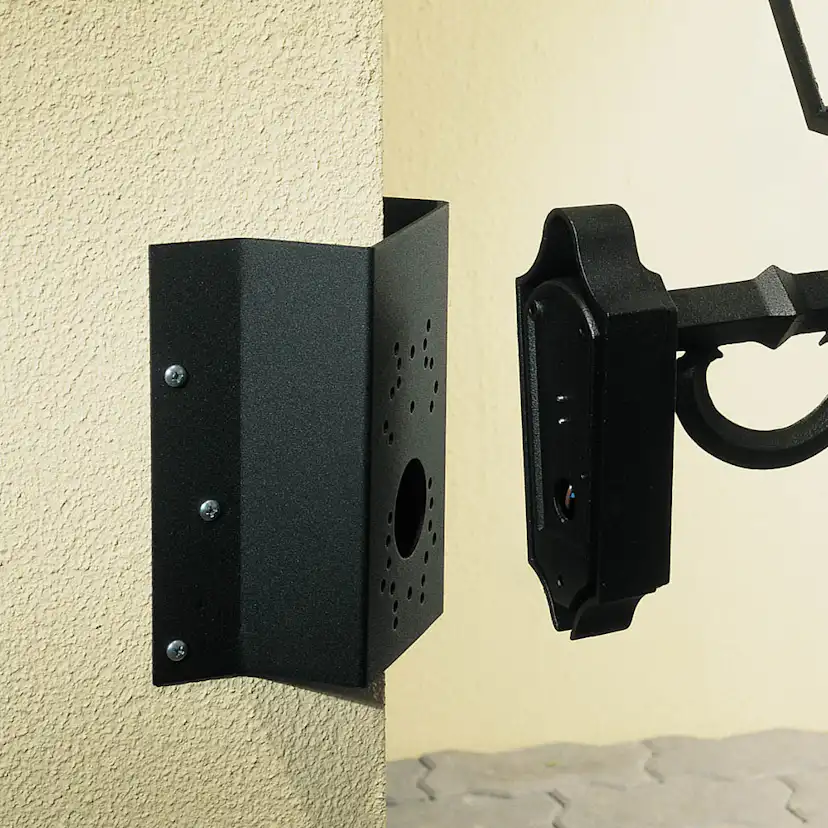 Hörnfäste Gnosjö Konstsmide Tillbehör till Väggbelysning i Svart, Universal