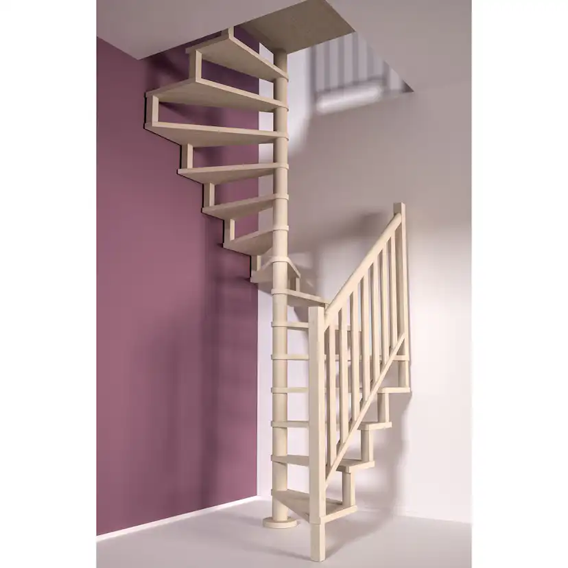 Hörnspiraltrappa Byggera Square Wood