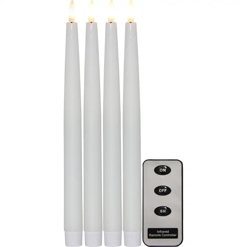 Antikljus Star Trading Flamme 4-pack 28,5 cm