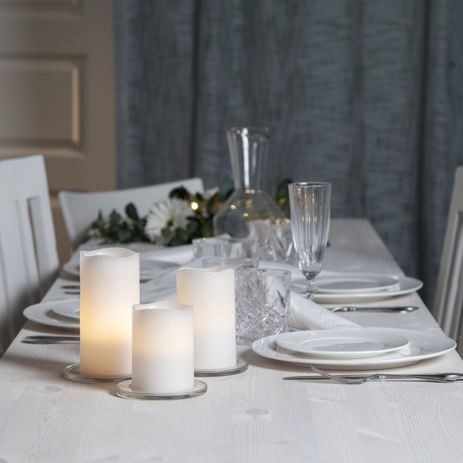 Blockljus Star Trading May 3-pack 10/12,5/15 cm