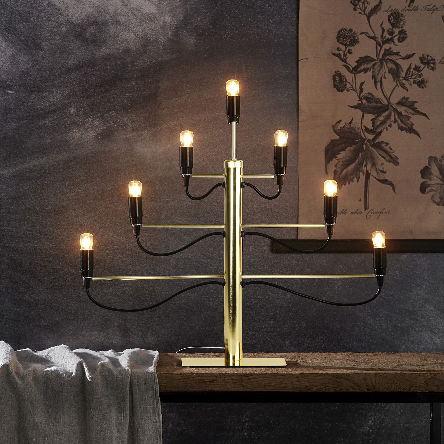 Adventsljusstake Star Trading Milano