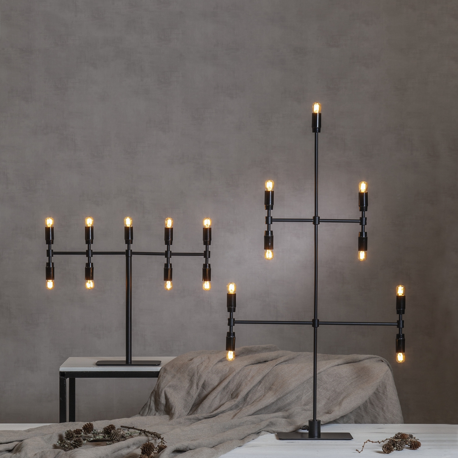 Adventsljusstake Star Trading Twice Metall E14