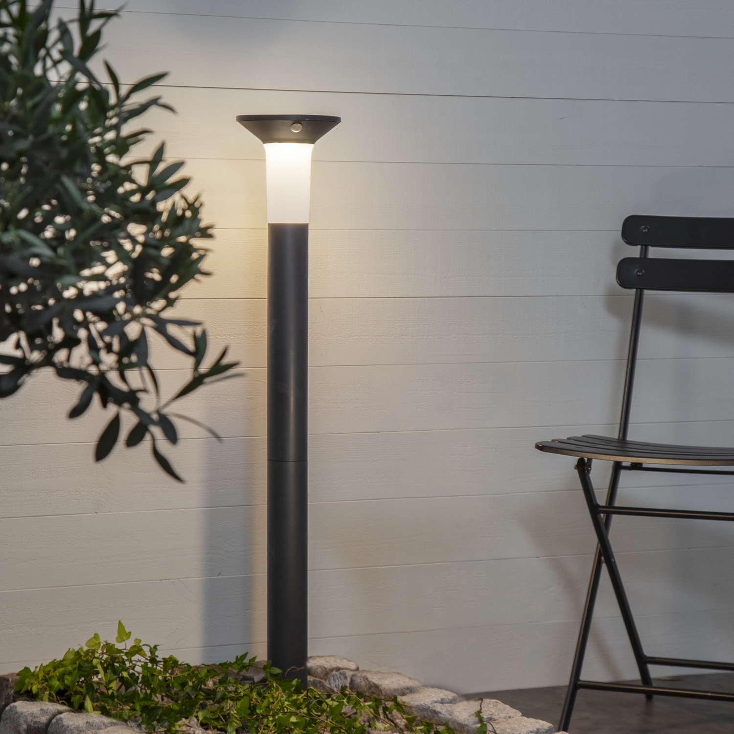 Solcells-pollare Star Trading Valta 400/15Lm Sensor MotionTwilight