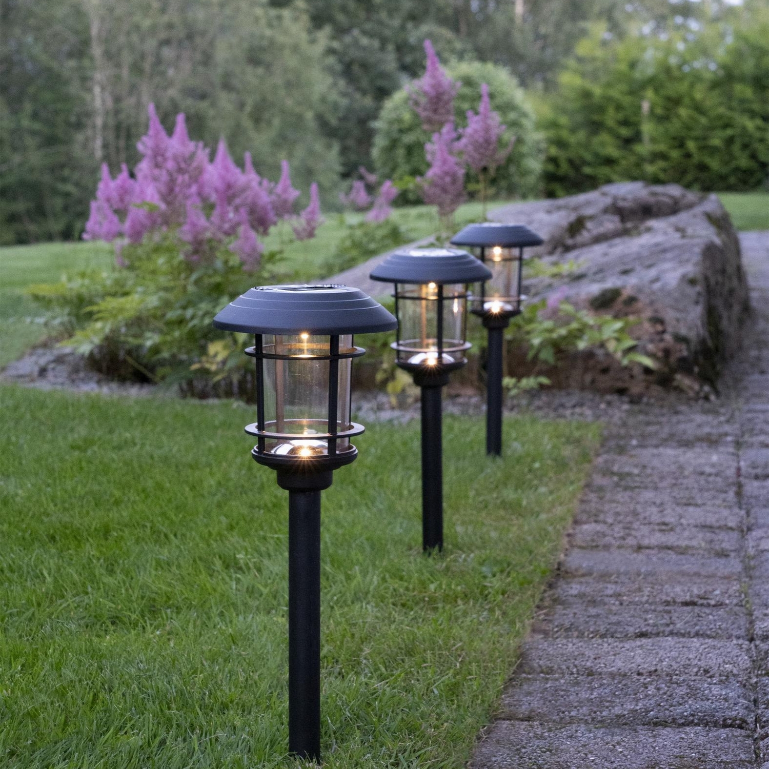 Solcells-pollare Star Trading Fride Twilight 3-pack