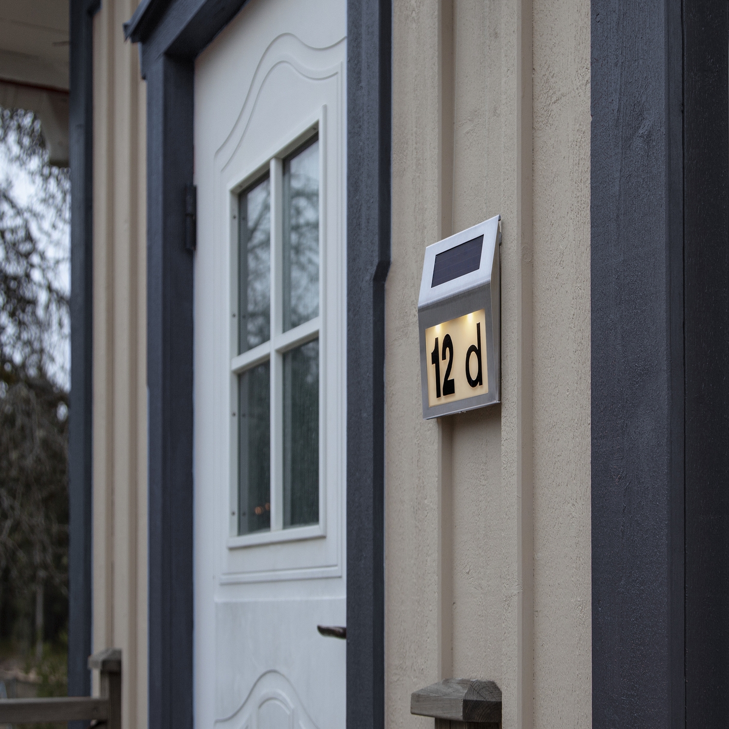 Solcells-vägglykta Star Trading Wally Twilight