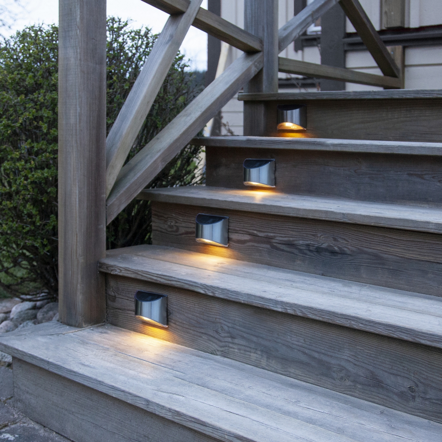 Solcells-vägglykta Star Trading Wally Twilight 2-pack