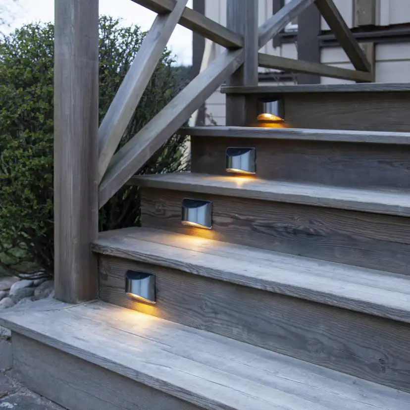 Solcells-vägglykta Star Trading Wally Twilight 2-pack