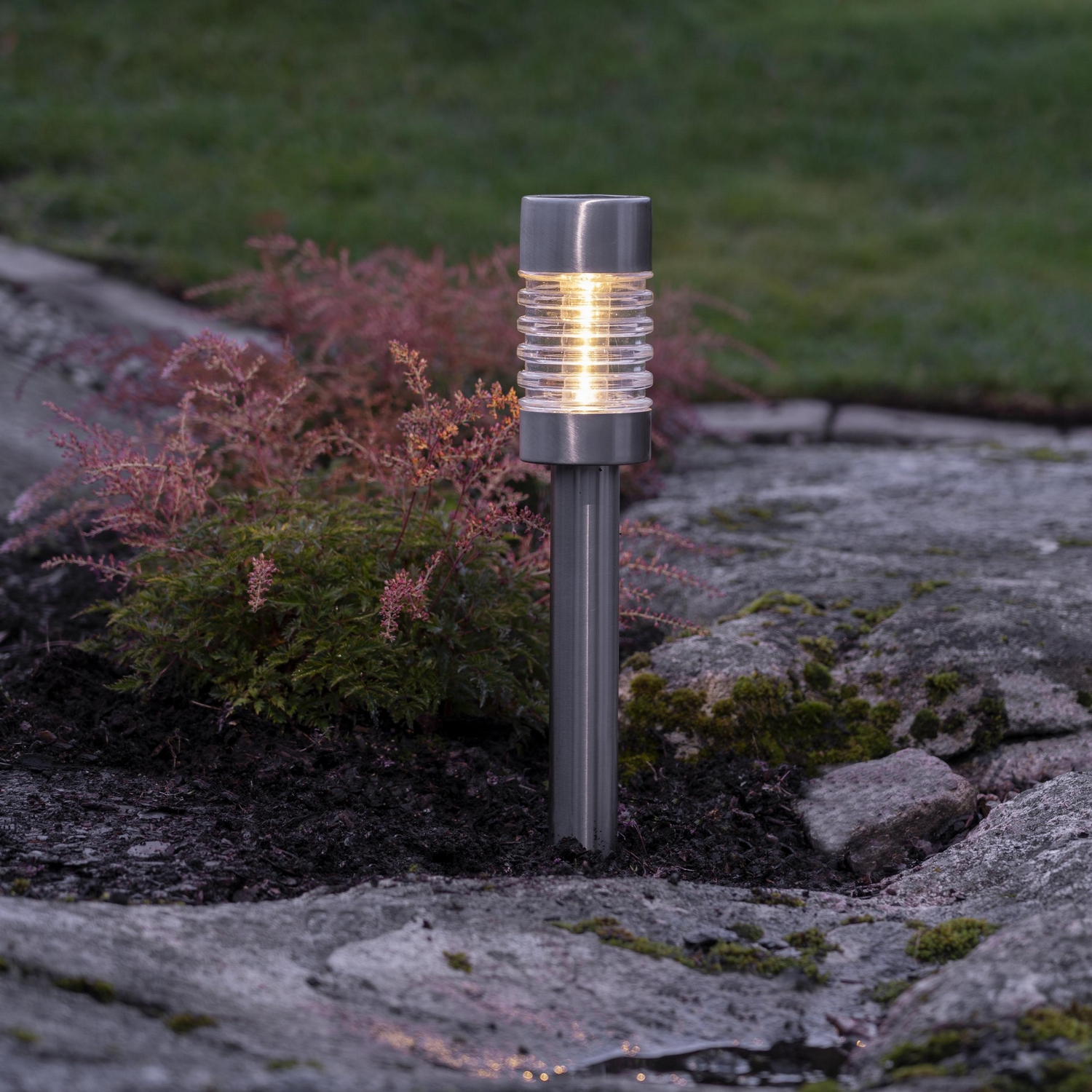 Solcells-pollare Star Trading Terni New Capri Stripes Twilight